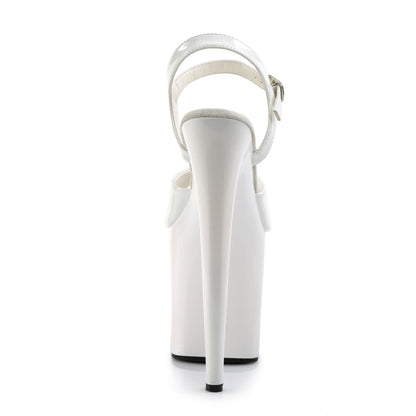 FLAMINGO-809 Pleaser White 8 Inch Fetish High Dancing Heels