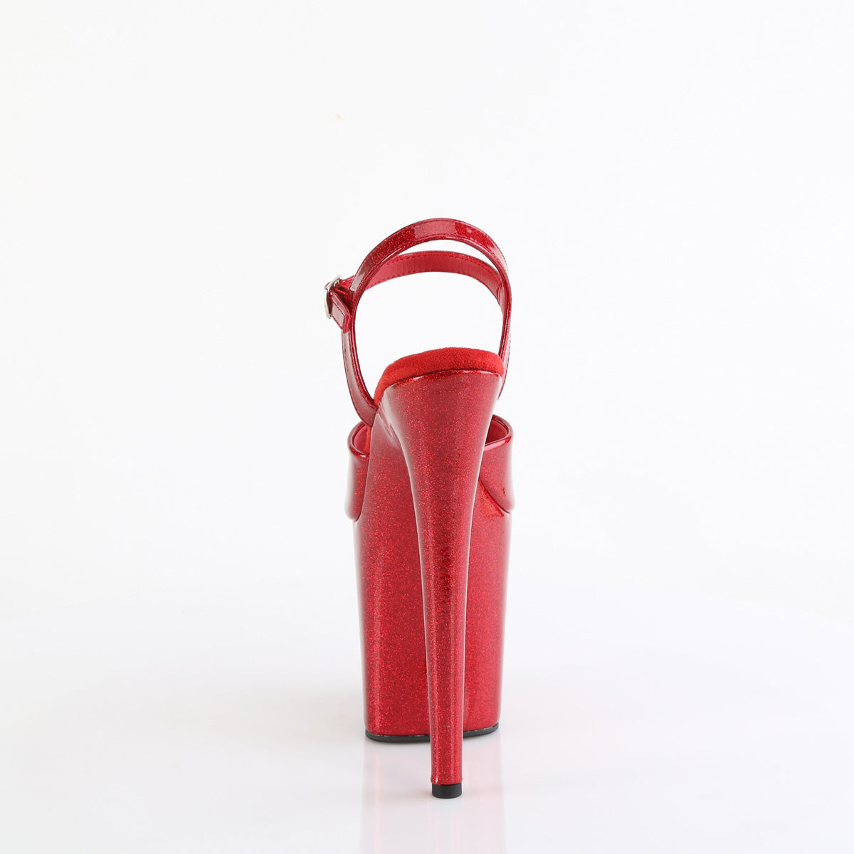 FLAMINGO-809GP Pleaser Red Glitter 8 Inch Exotic Dance Platform Shoes