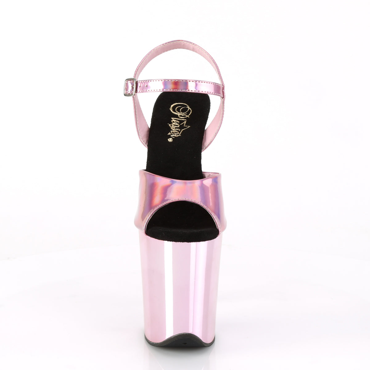 FLAMINGO-809HG Pleaser Baby Pink Holo 8 Inch Strippers Platform Shoes