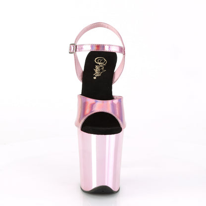 FLAMINGO-809HG Pleaser Baby Pink Holo 8 Inch Strippers Platform Shoes