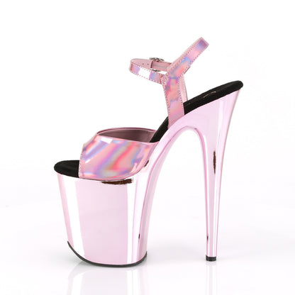 FLAMINGO-809HG Pleaser Baby Pink Holo 8 Inch Strippers Platform Shoes