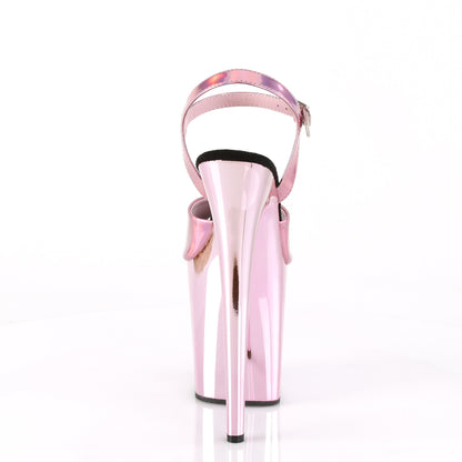 FLAMINGO-809HG Pleaser Baby Pink Holo 8 Inch Strippers Platform Shoes