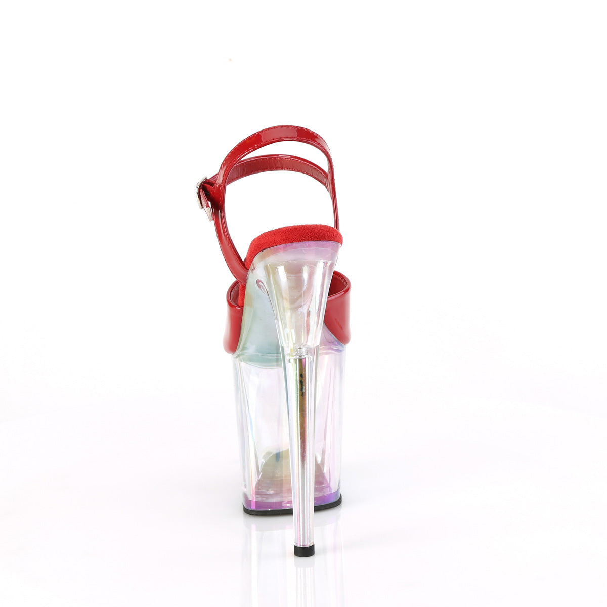 FLAMINGO-809HT Pleaser Red Holo 8 Inch Strippers Platform Shoes