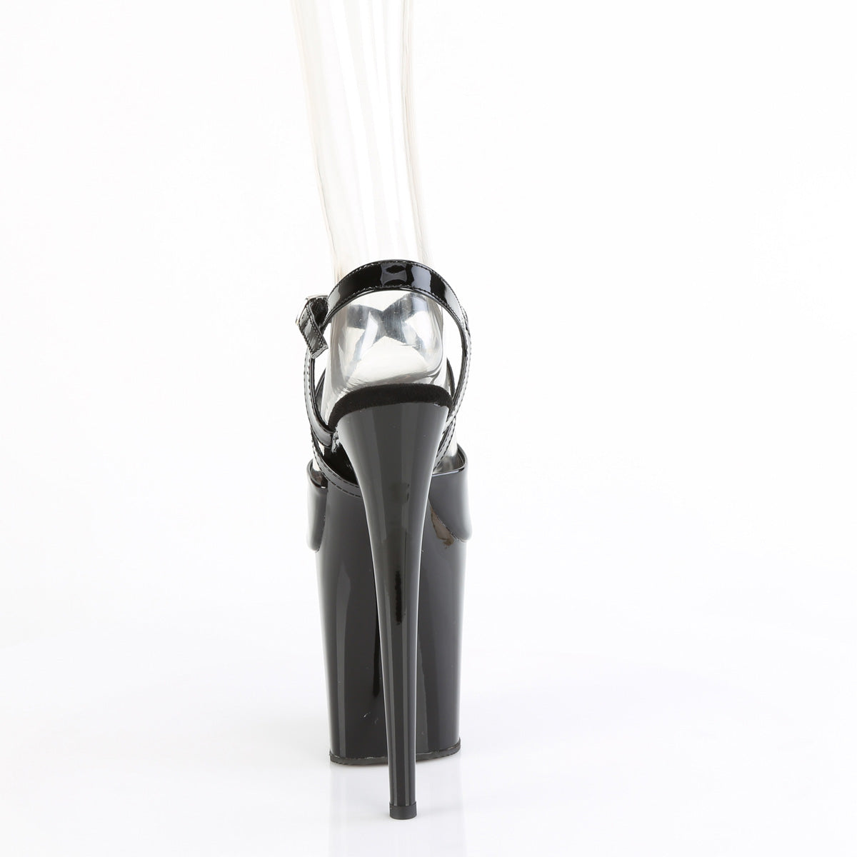 FLAMINGO-824 Pleaser Black 8 Inch Exotic Dancing Platform Shoes