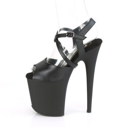 FLAMINGO-824 Pleaser Black 8 Inch Pole Dance Platform Shoes