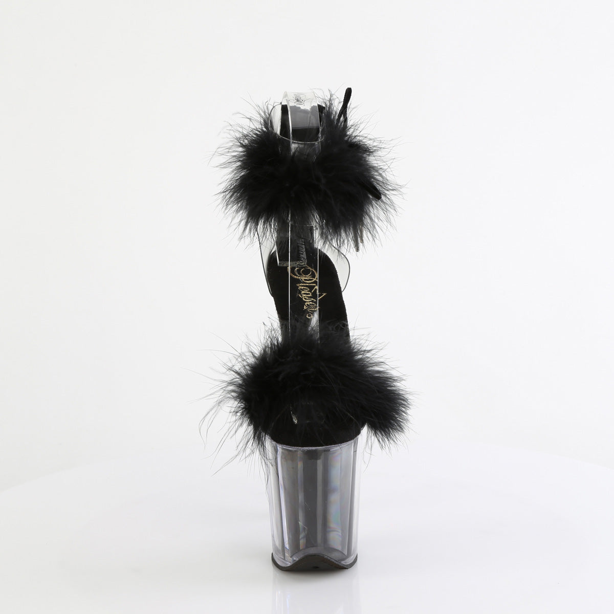 FLAMINGO-824F Pleaser Black 8 Inch Lap Dancer Platform Shoes