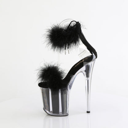 FLAMINGO-824F Pleaser Black 8 Inch Lap Dancer Platform Shoes