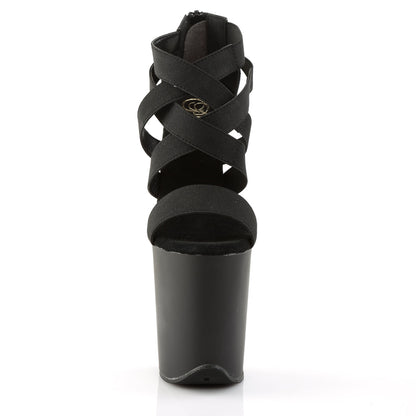 FLAMINGO-869 Pleaser Black 8 Inch Exotic Dance Platform Shoes