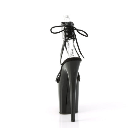 FLAMINGO-870 Pleaser Black 8 Inch Pole Dance Platform Shoes