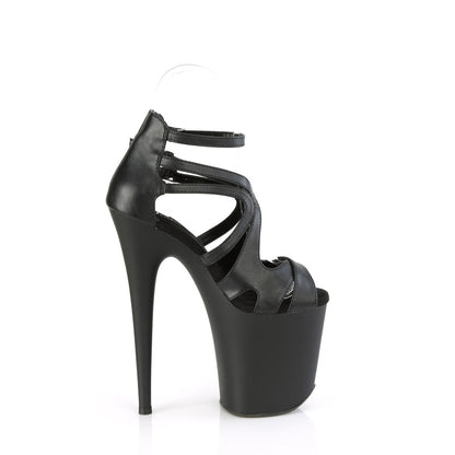 FLAMINGO-877 Pleaser Black 8 Inch Exotic Dancing Platform Shoes