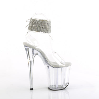 FLAMINGO-891-2RS Pleaser Clear 8 Inch Pole Dance Platform Shoes