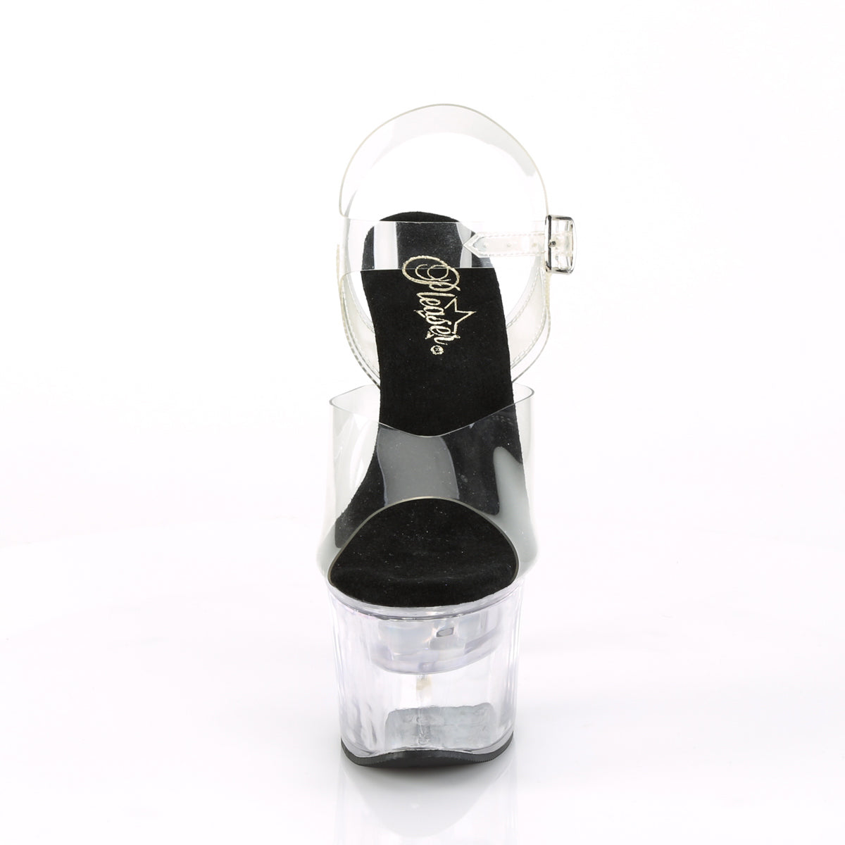 FLASHDANCE-708 Pleaser Clear 7 Inch Exotic Dancer Platform Shoes