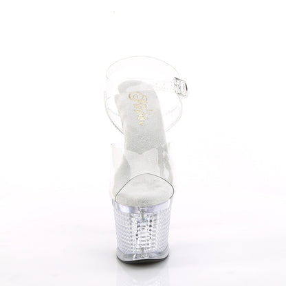 FLASHDANCE-708SPEC Pleaser Clear 7 Inch Strippers Platform Shoes
