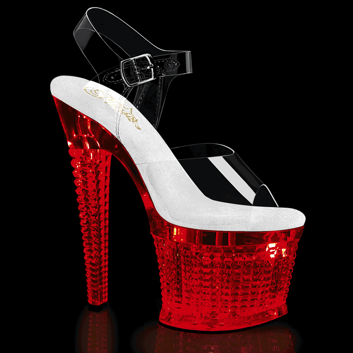 FLASHDANCE-708SPEC Pleaser Clear 7 Inch Strippers Platform Shoes