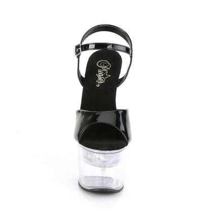 FLASHDANCE-709 Pleaser Black 7 Inch Glamour Models Platform Shoes