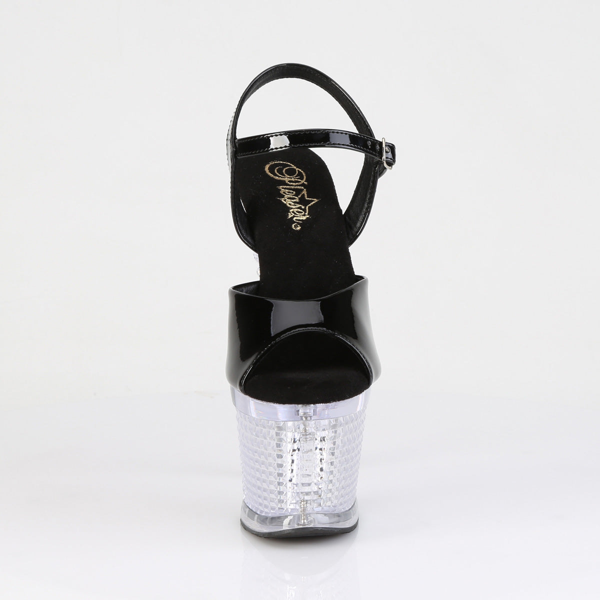 FLASHDANCE-709SPEC Pleaser Black Clear 7 Inch Statement High Platform Shoes