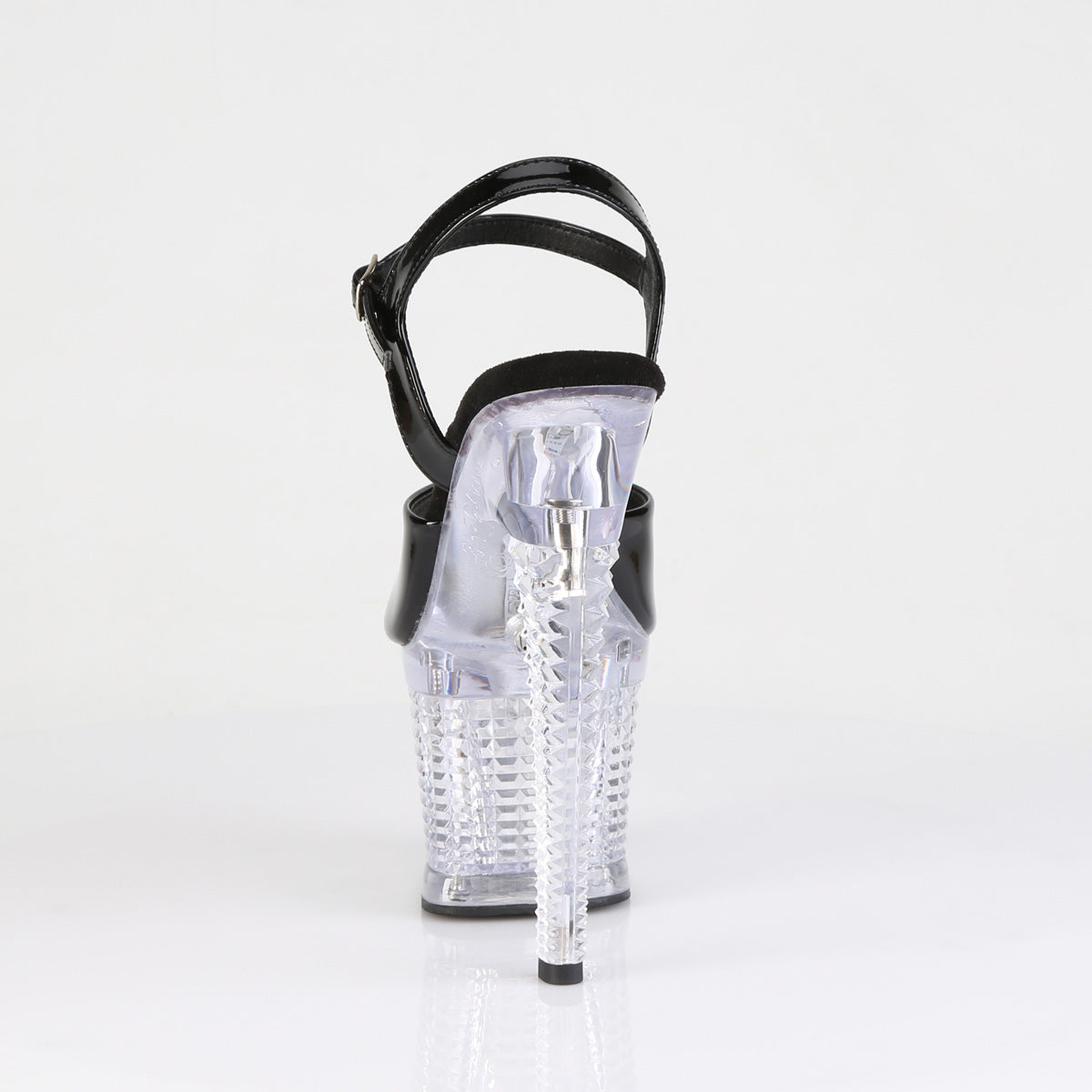 FLASHDANCE-709SPEC Pleaser Black Clear 7 Inch Statement High Platform Shoes