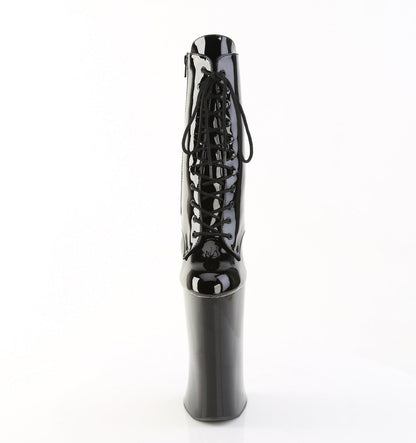 FORBIDDEN-1020 Pleaser Black 11 Inch Exotic Dance Ankle Boots