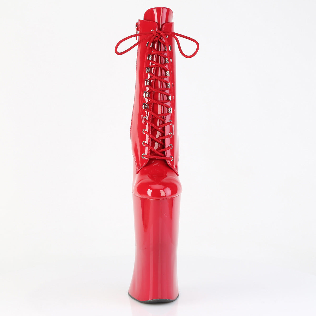 FORBIDDEN-1020 Pleaser Red 11 Inch Pole Dance Ankle Boots