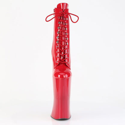 FORBIDDEN-1020 Pleaser Red 11 Inch Pole Dance Ankle Boots