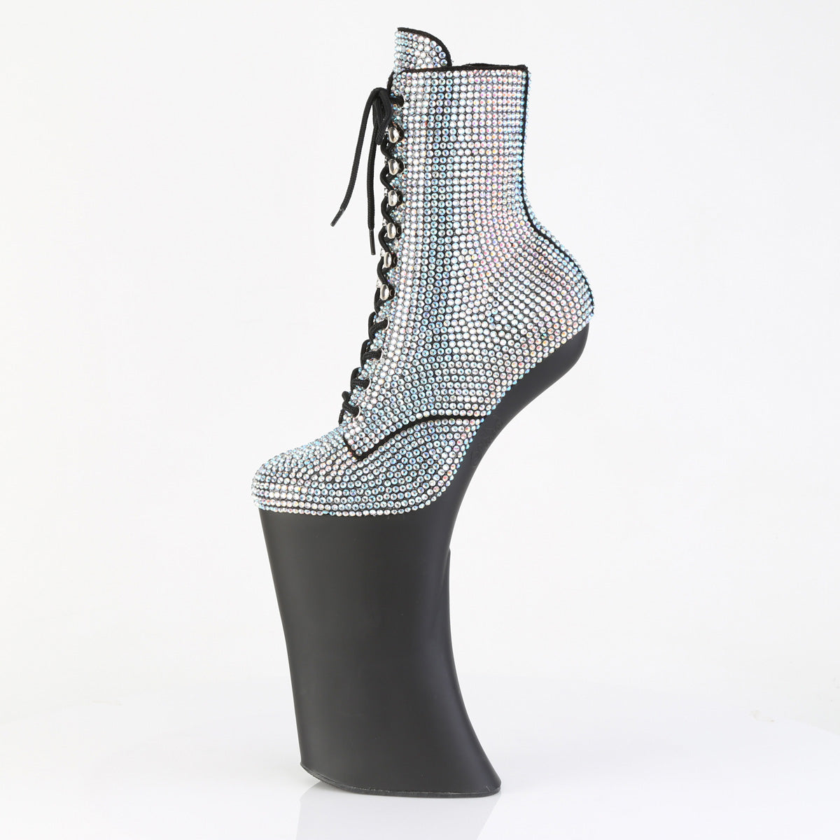 FORBIDDEN-1020RS Pleaser Silver 11 Inch Exotic Dancing Ankle Boots