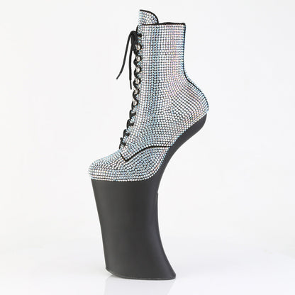 FORBIDDEN-1020RS Pleaser Silver 11 Inch Exotic Dancing Ankle Boots