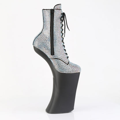 FORBIDDEN-1020RS Pleaser Silver 11 Inch Exotic Dancing Ankle Boots