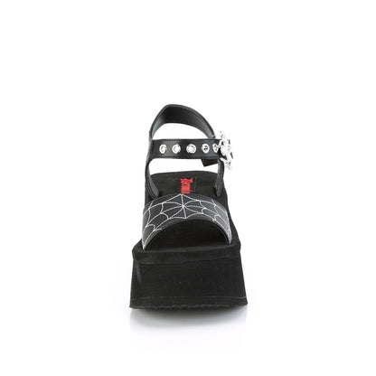 Demonia FUNN-10 Black Platform Sandals