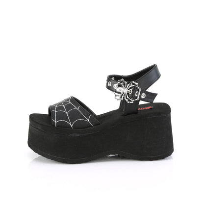 FUNN-10 Demonia Cult Black Alternative Women's Sandals