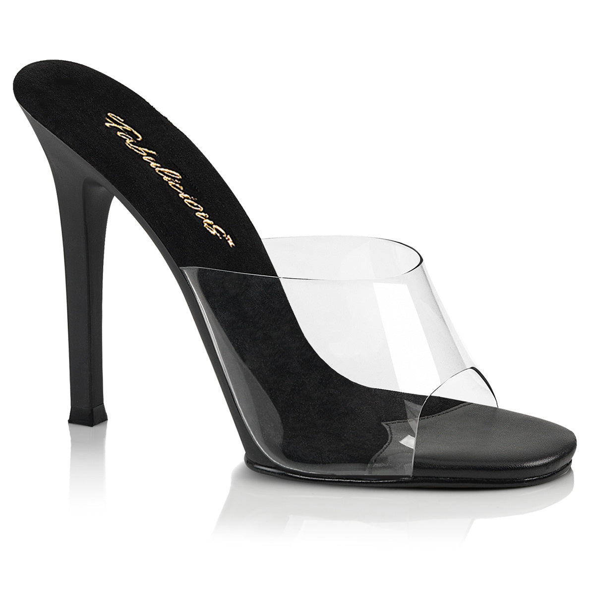 GALA-01 Fabulicious Black 4.5 Inch Sexy Shoes Clr-Blk Blk Matte