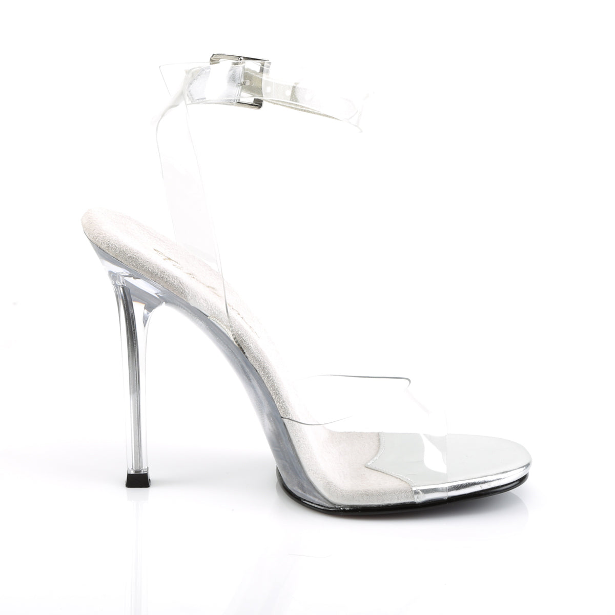 GALA-06 Fabulicious 4.5 Inch Heel Clear Perspex Posing Comp Heels