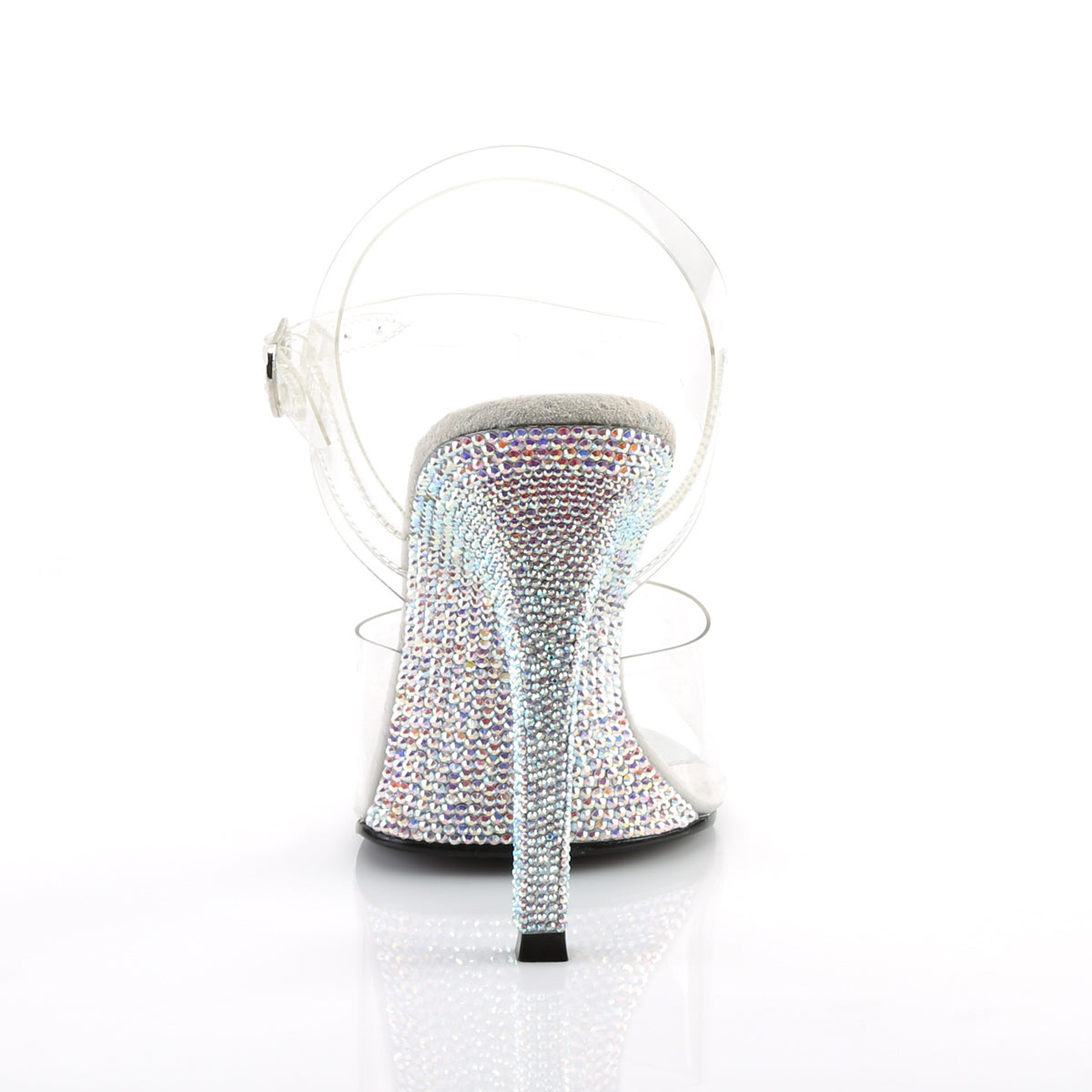 GALA-08DM Fabulicious Transparent Bling 4.5 Inch Bikini Stage Shoes
