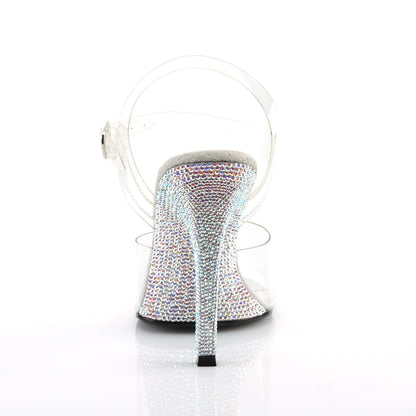 GALA-08DM Fabulicious Transparent Bling 4.5 Inch Bikini Stage Shoes