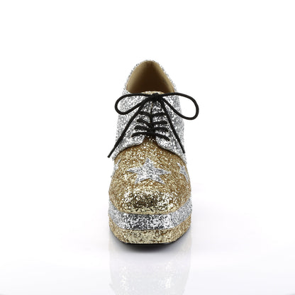 glamrock 02 funtasma slv gold glitter shoes