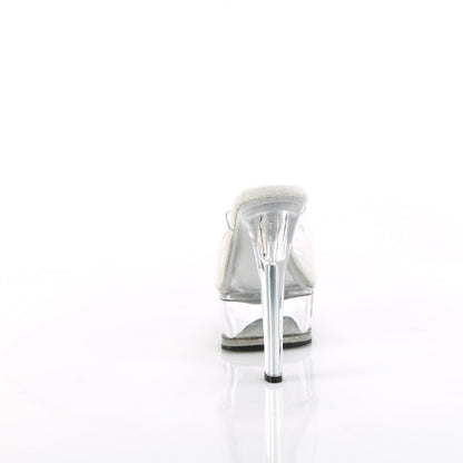 GLEAM-601 Pleaser Clear 6 Inch Lap Dancer Platform Shoes