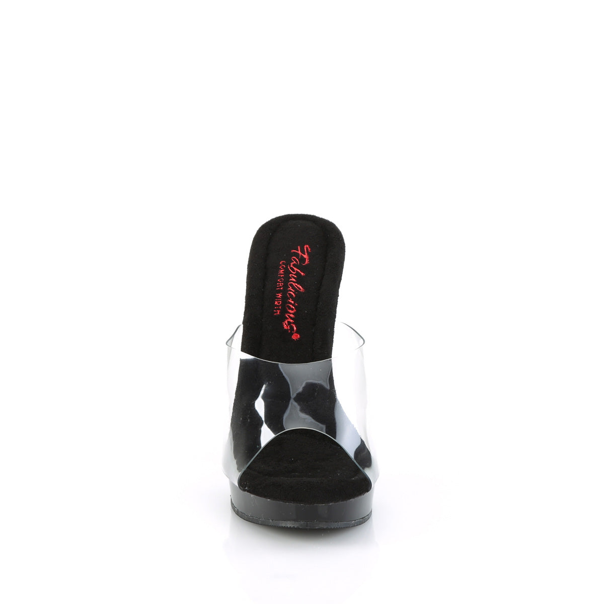 GLORY-501 Fabulicious Clear Black 5 Inch Fetish Shoes