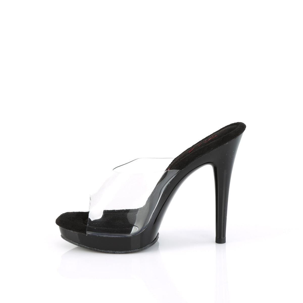 GLORY-501 Fabulicious Clear Black 5 Inch Fetish Shoes