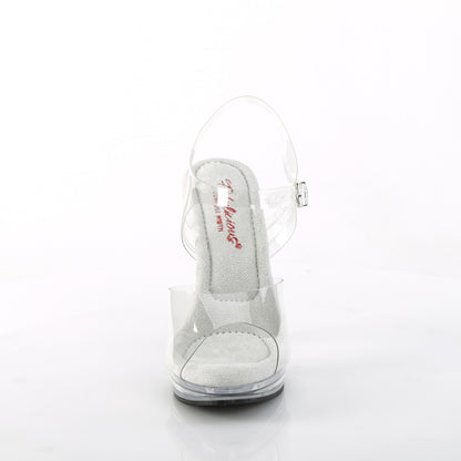 Fabulicious GLORY-508 Clear Platform Sandals - 5 Inch Heels