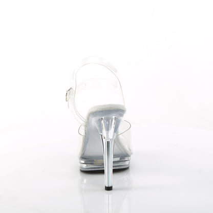 Fabulicious GLORY-508 Clear Platform Sandals - 5 Inch Heels