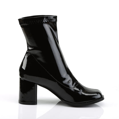 Funtasma GOGO-150 Black Ankle Boots - 3 Inch Heels