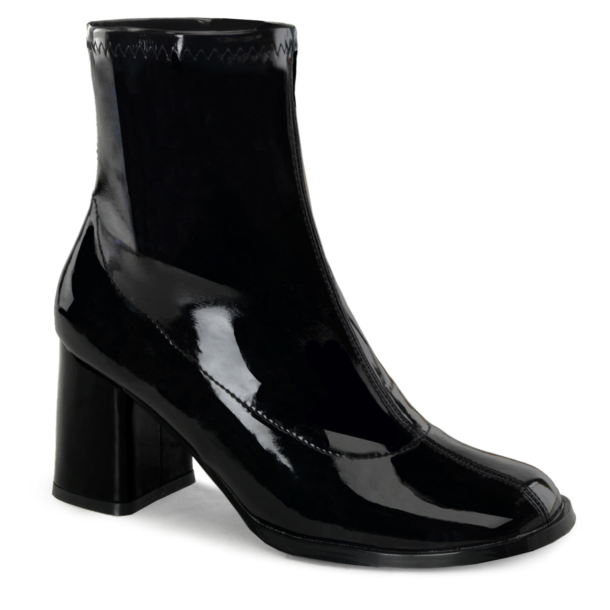 Funtasma GOGO-150 Black Ankle Boots - 3 Inch Heels