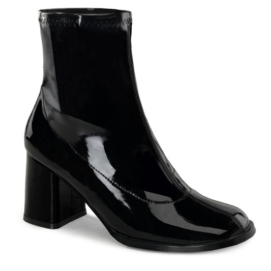 Funtasma GOGO-150 Black Ankle Boots - 3 Inch Heels