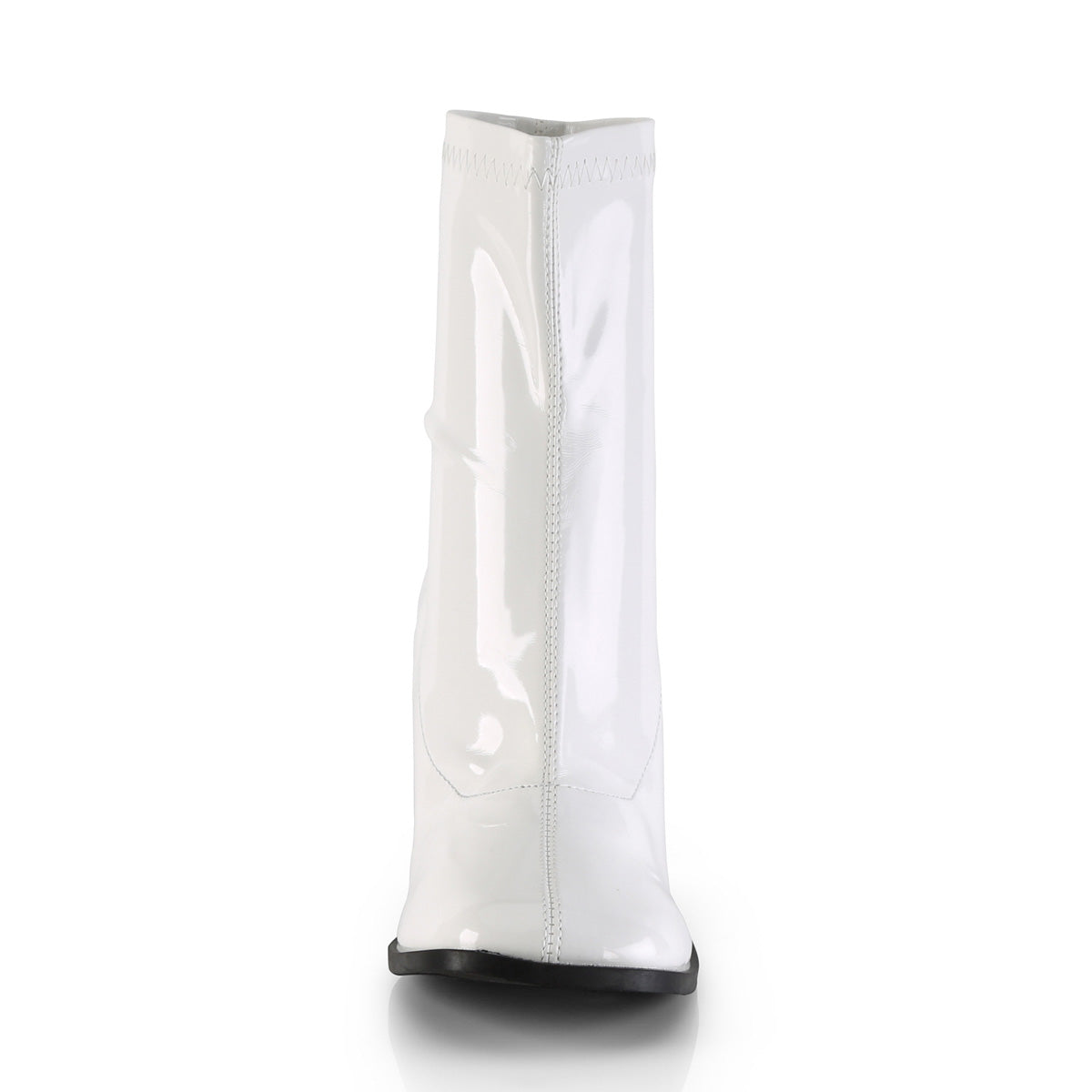 funtasma womens kinky boots gogo 150 white str shiny