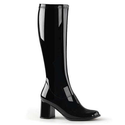 Funtasma GOGO-300 Black Boots - 3 Inch Heels