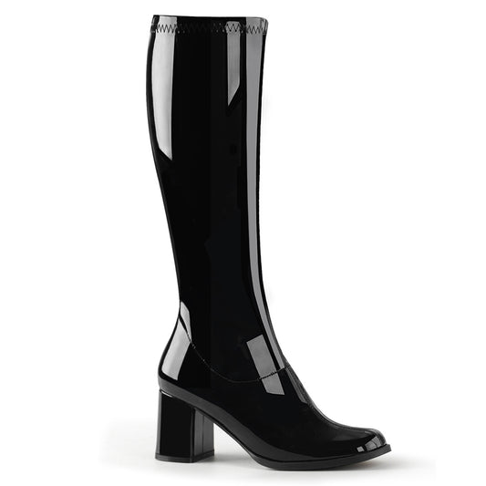 Funtasma GOGO-300 Black Boots - 3 Inch Heels