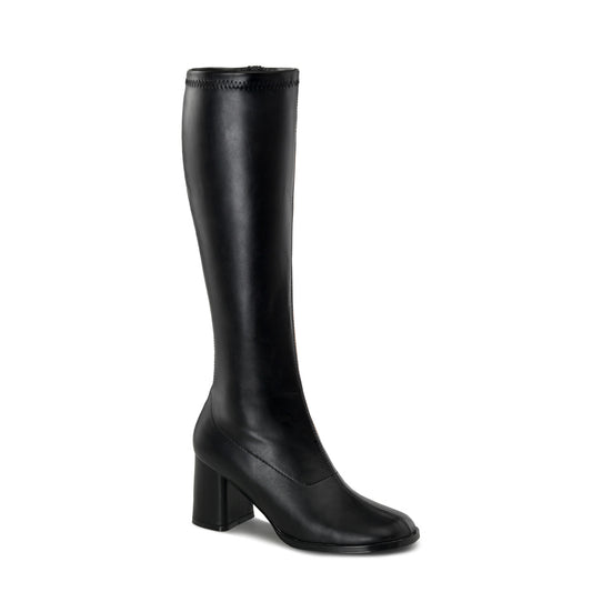 Funtasma GOGO-300 Black Boots - 3 Inch Heels