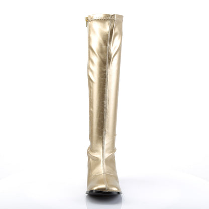 GOGO-300 Funtasma Gold 3 Inch Disco Dance Boots