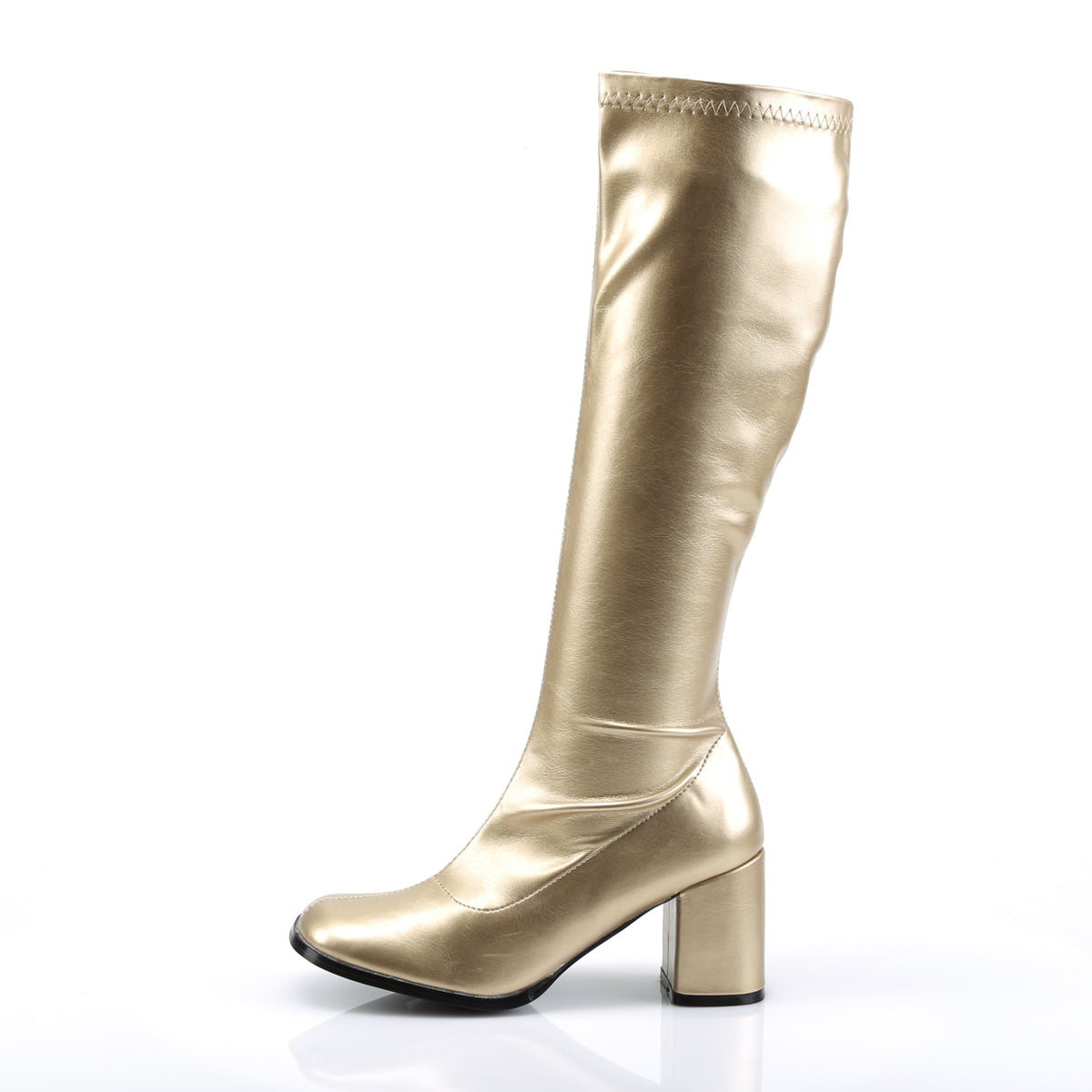GOGO-300 Funtasma Gold 3 Inch Disco Dance Boots