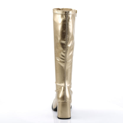 GOGO-300 Funtasma Gold 3 Inch Disco Dance Boots