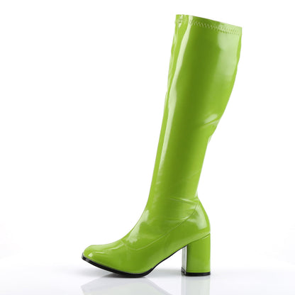 GOGO-300 Pleasers Funtasma 3 Inch Heel Lime Green Women's Boots